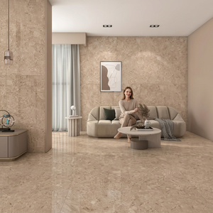 Stardust Grey 800x1600mm Glossy Porcelain <b>Tiles</b> Modern Grey Marble Effect for Luxury Interior Flooring - Product Image 4