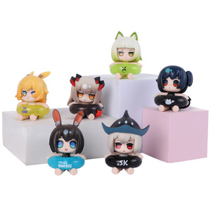 Figuras <span class=keywords><strong>De</strong></span> YMJ 4.5CM 6 PCS/SET Arknights <span class=keywords><strong>Maillot</strong></span> <span class=keywords><strong>De</strong></span> <span class=keywords><strong>Bain</strong></span> Sommeil Chaud Hiver PVC Jouet Q Ver Figure Anime Figurines - Product Image 2