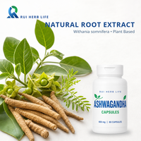 Capsules d'Ashwagandha à Marque Blanche 300mg 600mg 1200mg, Dosage Personnalisé, Capsules Végétales, Supplément Adaptogène, Fabricant OEM, Faible MOQ