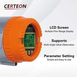 Misuratore Flusso Liquido <span class=keywords><strong>Diesel</strong></span> Carburante Alcol Metanolo LCD 4-20mA RS485 Filettatura Flangia Morsetto Misuratore Turbina - Product Image 3