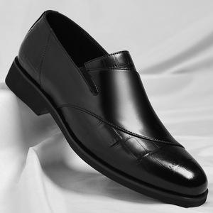 Mocassins de ville pour hommes grande taille en cuir véritable, respirants, à enfiler, imperméables, antidérapants, confortables et résistants à l'usure - Product Image 2