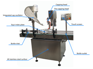 Автоматическая одинарная винтовая укупорочная машина для стекла/пластиковых бутылок, металла/пластиковых крышек, укупорочная машина для упаковки - Product Image 4