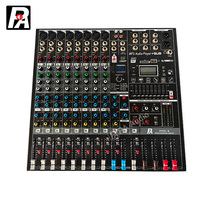 Ensemble de haut-parleurs Q1 Professional Audio Line Array Impédance 8ohm avec microphone sans fil 2 canaux et console de mixage