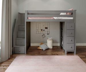 Прямая продажа с фабрики, Сосновая деревянная рама для дома, лофт, двухъярусная кровать, детская двухъярусная кровать - Product Image 6