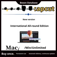 Versión internacional Capcut Internet Software Edición profesional con todas las funciones Admite la instalación en MAC para computadoras