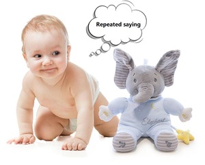 Peluche Personalizzato Elefante Coniglio Respirante e Calmante con Musica, <span class=keywords><strong>Canto</strong></span> e Registrazione, Orecchie Elettriche Mobili, Giocattoli Imbottiti per Bambini - Product Image 6