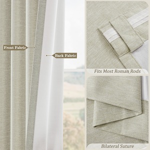 Tende a Onda Extra Lunghe Ignifughe <span class=keywords><strong>per</strong></span> Soffitti Alti, Mantovane <span class=keywords><strong>per</strong></span> Hotel e Saloni, Stile Moderno, 100% Poliestere, Alta Ombreggiatura - Product Image 4