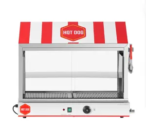 Commercial Electric Hot Dog Steamer and Warmer Showcase-Worthy Snack Machine for Hot Dog Making