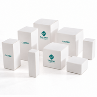 Boîtes cadeaux personnalisées en carton blanc écologique avec impression UV, épaisseur personnalisée, fond à insertion à 90 degrés pour la vente au détail