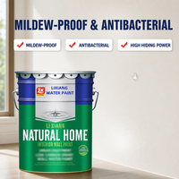 Peinture acrylique latex inodore, imperméable et à faible teneur en carbone Lixiang pour murs intérieurs, haute couvrance, longue durée, finition écologique, application au pinceau