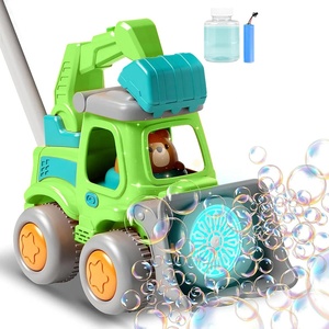 Kids Auto Construction Truck Bubbles Machine <strong>Toy</strong> Outdoor Electric Bubble Push <strong>Lawn</strong> <strong>Mower</strong> Bubble Maker Bubble Cart with Lights - Product Image 1
