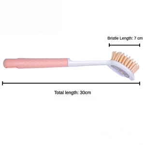 <span class=keywords><strong>Brosse</strong></span> à récurer à poils durs haute densité pour élimination puissante des taches, résistante à l'huile, avec long manche, pour usage en cuisine - Product Image 5
