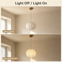 Lampe suspendue minimaliste en tissu blanc, luminaire suspendu en fer doré pour chambre à coucher, salle à manger, îlot de cuisine, chevet