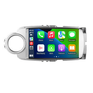 MEKEDE-Autoradio multimédia Android 4 cœurs, 2 + 32 Go FM, écran tactile IPS pour <span class=keywords><strong>Toyota</strong></span> <span class=keywords><strong>Yaris</strong></span> Vios 2012-2017, argent - Product Image 1