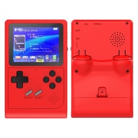 Console de jeu portable sans fil, mémoire 8 Go, rouge et blanc, double jeu, écran HD 3 pouces