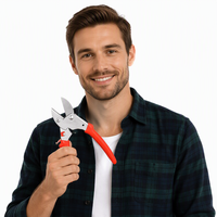 Gude 1107 Cisaille industrielle avec lame en acier SK5, poignée en plastique antidérapante à prise souple pour usage en jardinage