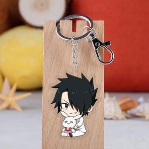 12 designs Anime <span class=keywords><strong>The</strong></span> <span class=keywords><strong>Promised</strong></span> <span class=keywords><strong>Neverland</strong></span>, porte-clés en acier inoxydable avec impression UV double face transparente, cadeau promotionnel - Product Image 3