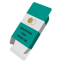 Emballage personnalisé en matériaux recyclés avec languette suspendue, gaufrage et pelliculage mat pour accessoires d'écouteurs et de téléphones, épaisseur 0,5 mm