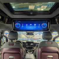 Nouveauté : Écran de toit de voiture Android 29 pouces, moniteur de rétroviseur central, affichage HUD pour Toyota Hiace/Mercedes Benz Vito