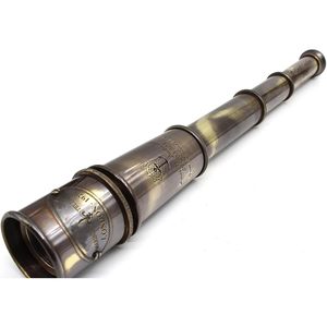 Telescopio Civil de Latón Vintage ALFA NAUTICAL, Lente de 18 mm, Distancia Focal de 500 mm, Aumento de 4-9.9x, Telescopio de Mano Tipo Pirata para Buceo - Product Image 6