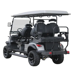 Voiturette de golf surélevée 6 places à 4 roues motrices, avec batterie lithium 2025, énergie nouvelle, frein à tambour hydraulique et phares LED - Product Image 2