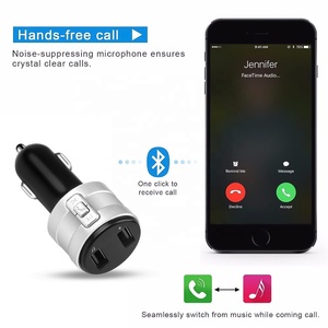 Offre Spéciale BT sans fil voiture lecteur MP3 <span class=keywords><strong>Kit</strong></span> voiture <span class=keywords><strong>Bluetooth</strong></span> transmetteur FM double 2.1A chargeur voiture <span class=keywords><strong>kit</strong></span> mains libres - Product Image 2