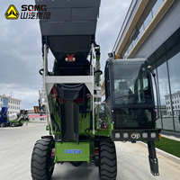 Équipement de construction multifonctionnel 2m³ 2.6m³ 3m³ 270 °   Camion malaxeur à béton auto-alimenté à tambour rotatif