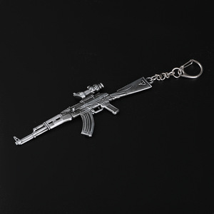 Llavero de pistola de metal de francotirador de juego creativo <span class=keywords><strong>barato</strong></span> personalizado llavero de soporte de llavero de <span class=keywords><strong>arma</strong></span> de modelo personalizado 3D mini Real - Product Image 3