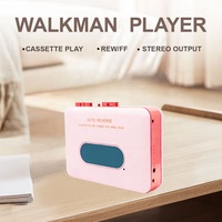 Lecteur de cassette Walkman rétro Fortune HXD-N82, couleur rose transparente, vente en gros, dropshipping
