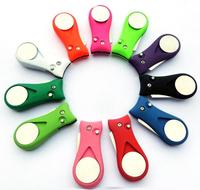 Fabricant d'accessoires de golf Promotion Golf Divot Tool Custom avec marqueur de balle personnalisé et fourche pliante