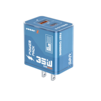 Chargeur mural USB double port rapide E-Strong ES-D84 universel QC 3.0 Type-C PD 20W Max 35W pour appareils mobiles