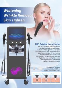 Máquina de Hidrodermoabrasión 10 en 1 para Medicina Estética, con Oxígeno, Compatible con EU/UK/US, Cabezal de Acero Inoxidable - Product Image 3
