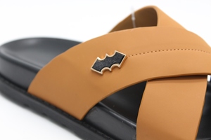 Zapatillas clásicas de cuero de vaca de lujo de Oriente Medio <span class=keywords><strong>para</strong></span> <span class=keywords><strong>hombre</strong></span>, <span class=keywords><strong>sandalias</strong></span> deslizantes de fondo plano <span class=keywords><strong>originales</strong></span>, nuevo diseño suave, gran oferta - Product Image 2
