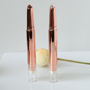 Contenant vide pour stick de maquillage 2-en-1 (crème solide, <span class=keywords><strong>blush</strong></span>, contour, highlighter) à double tête, avec pinceau souple et couvercle à clapet - Product Image 3