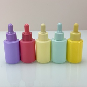 Envase para Cuidado de la Piel, Botella de Suero de 30ml 40ml 50ml, Botella de Vidrio Rosa para Loción, Botella Vacía para Crema Facial con Bomba y Gotero - Product Image 2