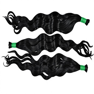 Lots en gros de cheveux humains indonésiens bruts, texture Deep Wave, 100% Remy, 12A, vierges, non traités, Super Double Drawn, double trame machine - Product Image 5