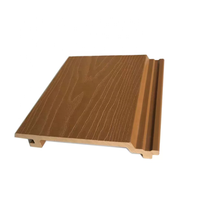 Panneaux muraux décoratifs en bois composite gaufré à rainures en V, résistants au soleil et imperméables, pour extérieur, suspension de plafond de villa