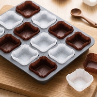 Gobelets en papier jetables personnalisés pour la pâtisserie, résistants à la graisse, pour cupcakes et muffins, pour boulangerie