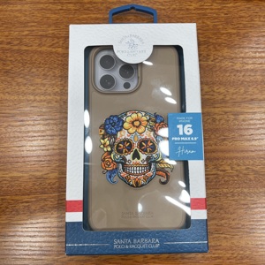 פולו גולגולת רקום פו עור shockproof כיסוי מלא עבור iphone 16 pro max - Product Image 4