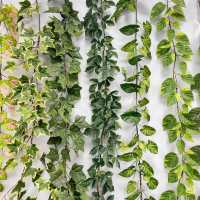 Plante artificielle de lierre suspendue de 170 cm, longue vigne verte pour patio, clôture, vitrine, mur photo, verdure décorative