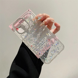 Funda Transparente Brillante con Lentejuelas y Diamantes de Imitación para iPhone 16 15 14 13 Pro Max, Funda Protectora Suave con Recubrimiento de Lujo - Product Image 4
