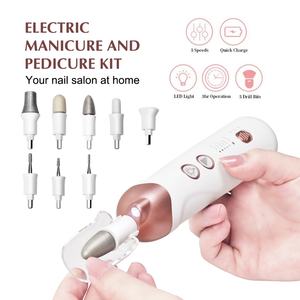 Perceuse à ongles sans fil 5 vitesses, kit de lime à ongles électrique 5 en 1, ponceuse à ongles des pieds, kit professionnel de manucure et pédicure - Product Image 3