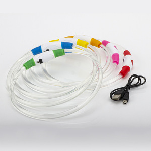 <span class=keywords><strong>Collar</strong></span> LED Recargable por USB para Perros Pequeños y Grandes, <span class=keywords><strong>Collar</strong></span> Luminoso Impermeable con Cintas, Diseño Moderno y Lujoso, para Gatos, Lindo y con Dibujos Animados - Product Image 2