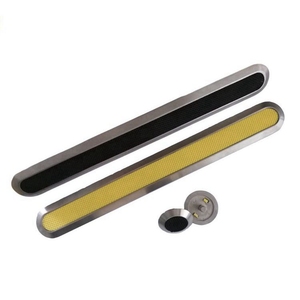 Indicateur d'avertissement tactile de guidage aveugle carreaux de pavage acier inoxydable 304 316 goujons de route caoutchouc laiton métal 304 316 Tactile - Product Image 5