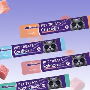 Friandises <span class=keywords><strong>pour</strong></span> chats en gros personnalisées en usine, saveurs de poulet, de <span class=keywords><strong>thon</strong></span> et de saumon, friandises naturelles <span class=keywords><strong>pour</strong></span> chats, bandes <span class=keywords><strong>pour</strong></span> chats, friandises à lécher <span class=keywords><strong>pour</strong></span> chats - Product Image 2