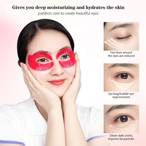 Masque pour les yeux en hydrogel végétalien 24k avec logo personnalisé, Centella, vitamine C pour une hydratation nocturne, traitement <span class=keywords><strong>anti</strong></span>-rides et cernes - Product Image 2