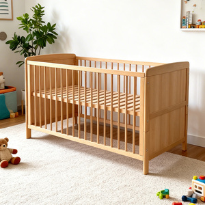 Mobili per Camera da <span class=keywords><strong>Letto</strong></span>, Lettino <span class=keywords><strong>Montessori</strong></span> per Bambini, Culla in Legno per Bambini 0-3 Anni - Product Image 1