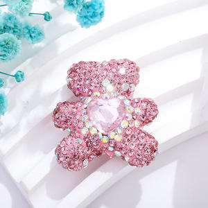 Abalorio de Oso CC L de Gran Tamaño Personalizado, Abalorios Acrílicos de Diamantes de Imitación para Pulsera, Llavero con Cuentas, Fabricación de Joyas - Product Image 5