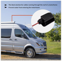 Boîte de presse-étoupe étanche simple à Double câble 3-7mm pour panneau solaire ABS noir/blanc pour panneau solaire camping-cars caravanes bateaux