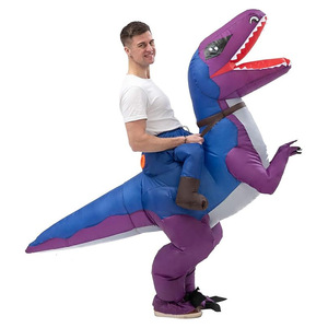 Disfraz Inflable de Dinosaurio Verde T-Rex para Adultos, Traje Completo Divertido para Cosplay, Halloween, Carnaval y Fiestas - Product Image 5